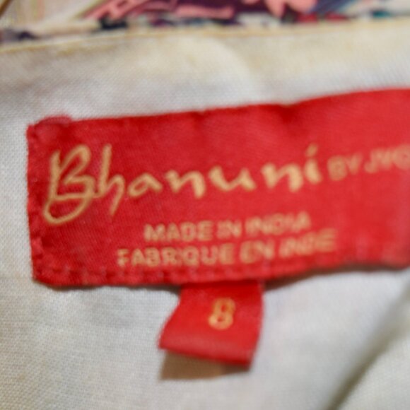 Anthropologie Bhanuni by Jyoti Far Fields Beaded Floral Midi Dress Size 8 - Picture 4 of 4